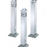 戶外方形不銹鋼煙灰柱