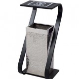 S型酒店大堂不銹鋼果皮箱