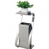 不銹鋼果皮箱帶花盆