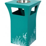 高大上商用醫(yī)療室內(nèi)環(huán)保果皮箱