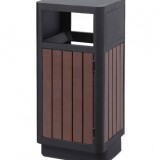 戶外環保鋼木垃圾箱