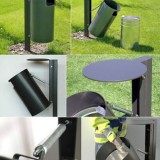 新型戶外圓形垃圾桶內(nèi)膽設(shè)計提取更輕松