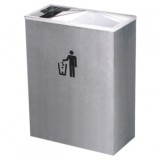 不銹鋼長(zhǎng)方形翻蓋果皮箱