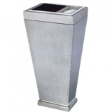 不銹鋼方錐形座地煙灰桶