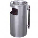 圓形室內掛墻式不銹鋼果皮箱