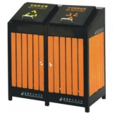 環(huán)保鋼木分類(lèi)垃圾箱