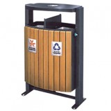 搖擺式鋼木分類垃圾箱