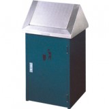 戶外小區滑蓋鋼制垃圾桶