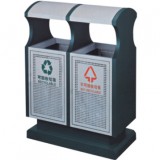 弧形分類沖孔鋼制垃圾桶