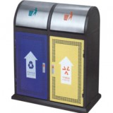 推蓋分類鋼制垃圾桶