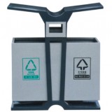 翼形分類環保鋼制垃圾桶