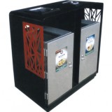 巢花分類環(huán)保鋼制垃圾桶