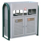 帶花盆小區(qū)分類(lèi)鋼制垃圾箱