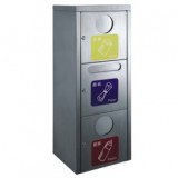 創(chuàng)意室內立式不銹鋼分類垃圾箱