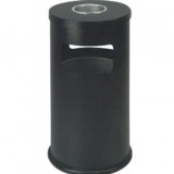 戶(hù)外圓形鋼板垃圾桶