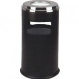 戶外圓形鋼板垃圾桶