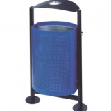 戶外沖孔鋼制垃圾桶