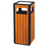 戶外鋼木垃圾桶