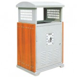 物業(yè)小區(qū)鋼木垃圾桶