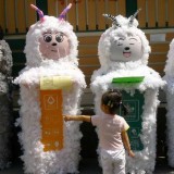 喜羊羊灰太狼分類垃圾桶卡通有愛溫暖社區(qū)