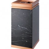 賓館帶煙缸鈦金垃圾桶