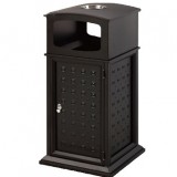 古典帶煙缸鋼制垃圾桶