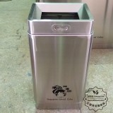 室內方形不銹鋼果皮箱圖片