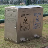 分類腳踏式不銹鋼垃圾桶圖片