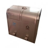 戶外腳踏式不銹鋼分類垃圾桶