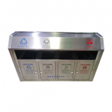 大號室外不銹鋼四分類垃圾桶