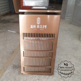 成都寫字樓方形不銹鋼垃圾桶采購案例