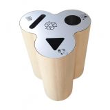 新款三分類不銹鋼室內垃圾桶