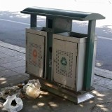 戶外鋼制果皮箱不能啥垃圾都扔