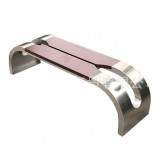 戶外廣場長條形不銹鋼座椅