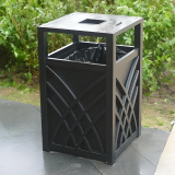 時(shí)光淬煉的美學(xué)容器戶(hù)外復(fù)古金屬垃圾桶的匠心之道