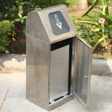 戶外空間升級新方案定制密閉式不銹鋼垃圾桶