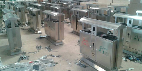 不銹鋼垃圾桶加工疑難原因及解決方法