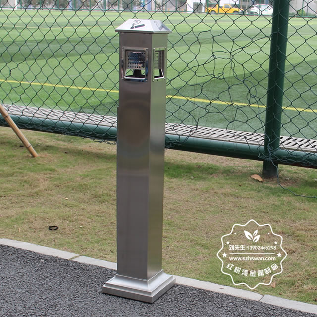 戶外方形不銹鋼煙灰柱002