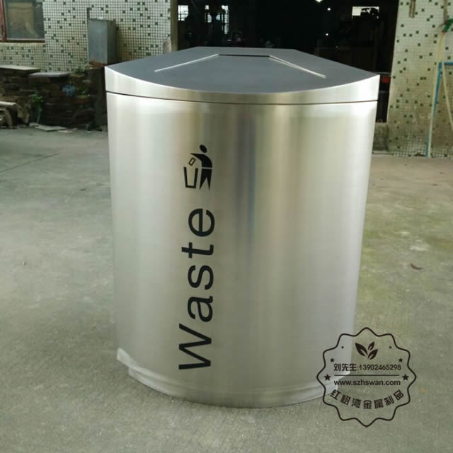 室內(nèi)不銹鋼垃圾桶圖片001