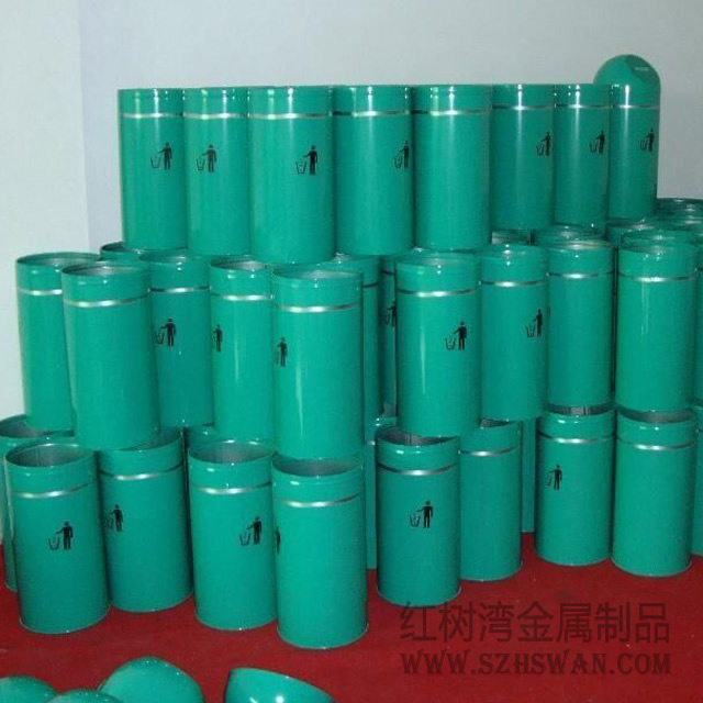 農(nóng)業(yè)銀行鐵皮烤漆垃圾桶
