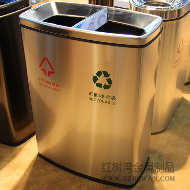 沙井人民醫(yī)院室內(nèi)不銹鋼分類垃圾桶采購工程案例