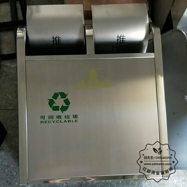 南昌滕王閣景區(qū)不銹鋼分類垃圾桶02