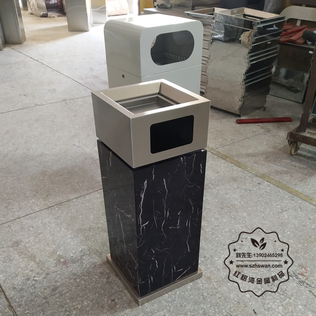 方形不銹鋼果皮箱圖片015