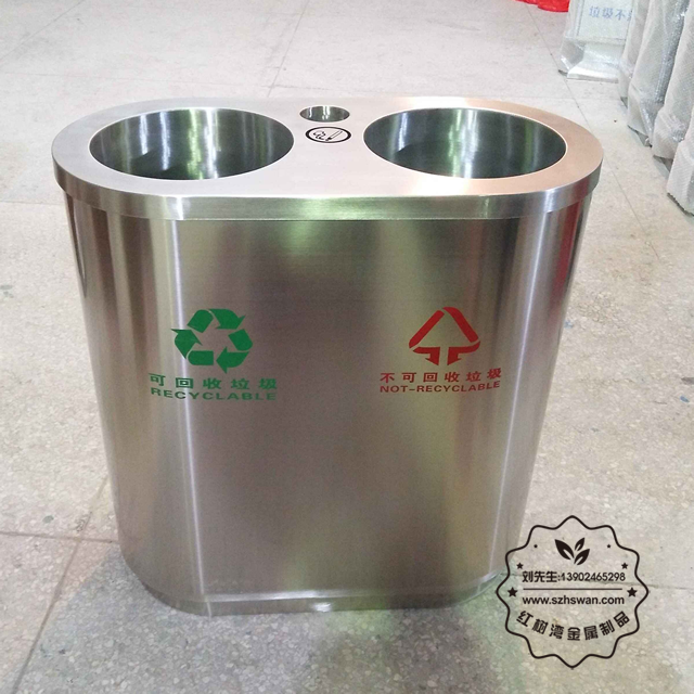 商場不銹鋼垃圾桶001