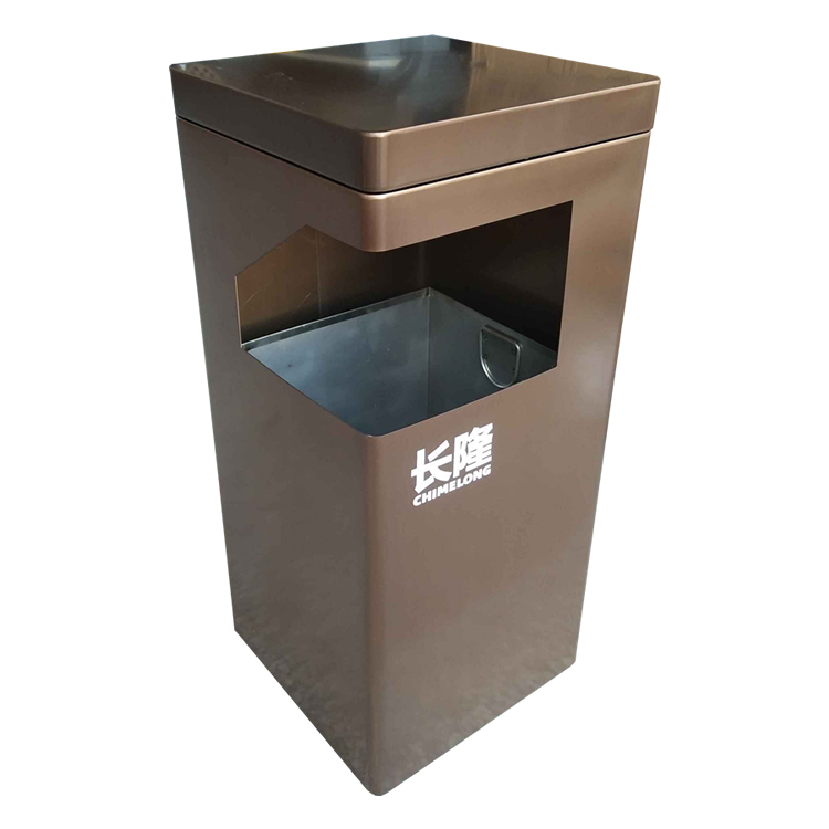 室內(nèi)方形不銹鋼垃圾桶圖片001