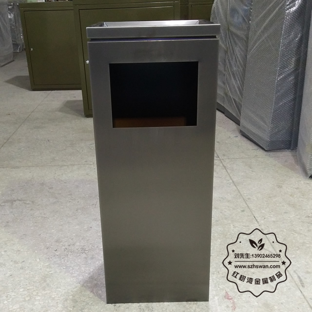 高檔室內不銹鋼垃圾箱圖片