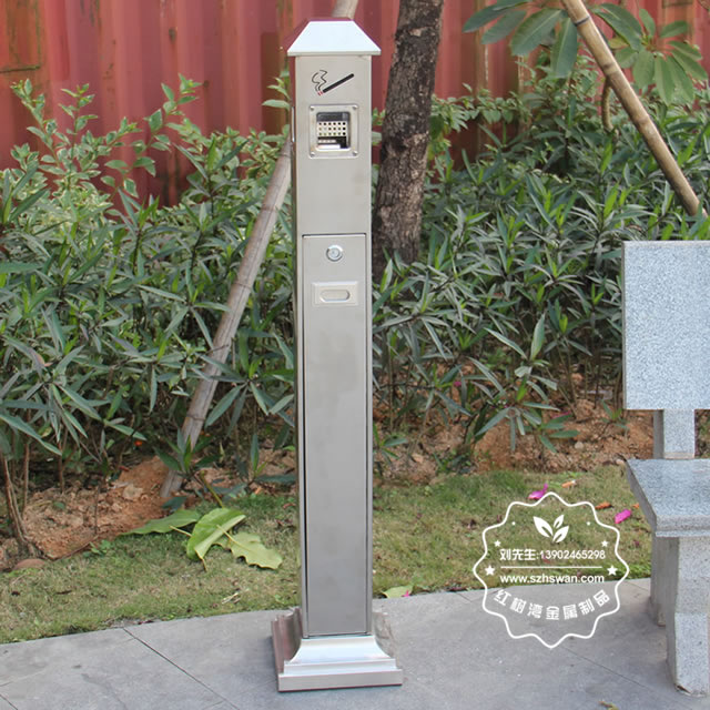 公共場所不銹鋼滅煙柱圖片002