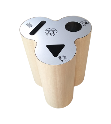 新款三分類不銹鋼室內垃圾桶主圖