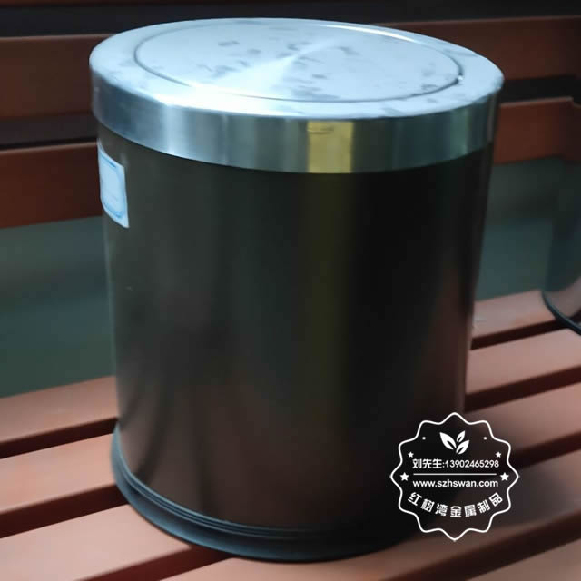 室內家用酒店小號不銹鋼垃圾桶圖片04