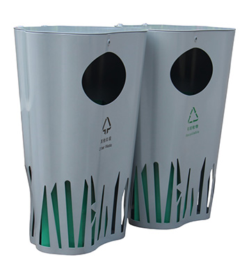 戶(hù)外異形加厚不銹鋼分類(lèi)垃圾桶主圖